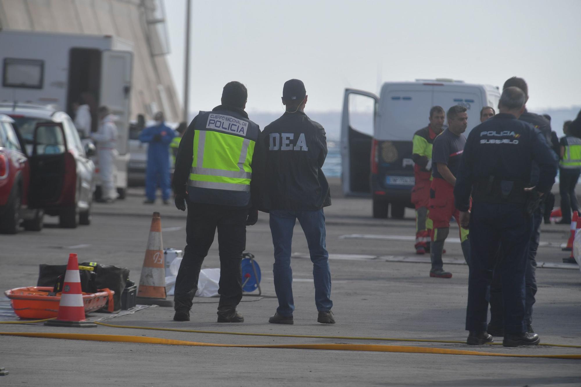 Desembarco de la cocaína del 'Orión 5' en el Puerto de Las Palmas