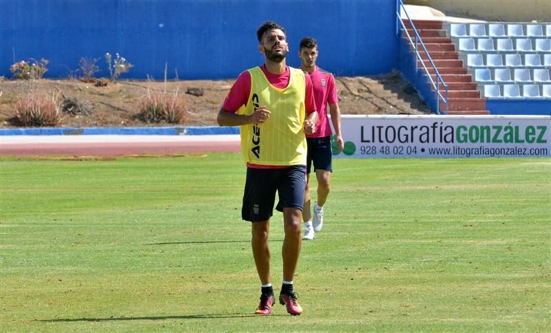 Fase final del entrenamiento de la UD Las Palmas