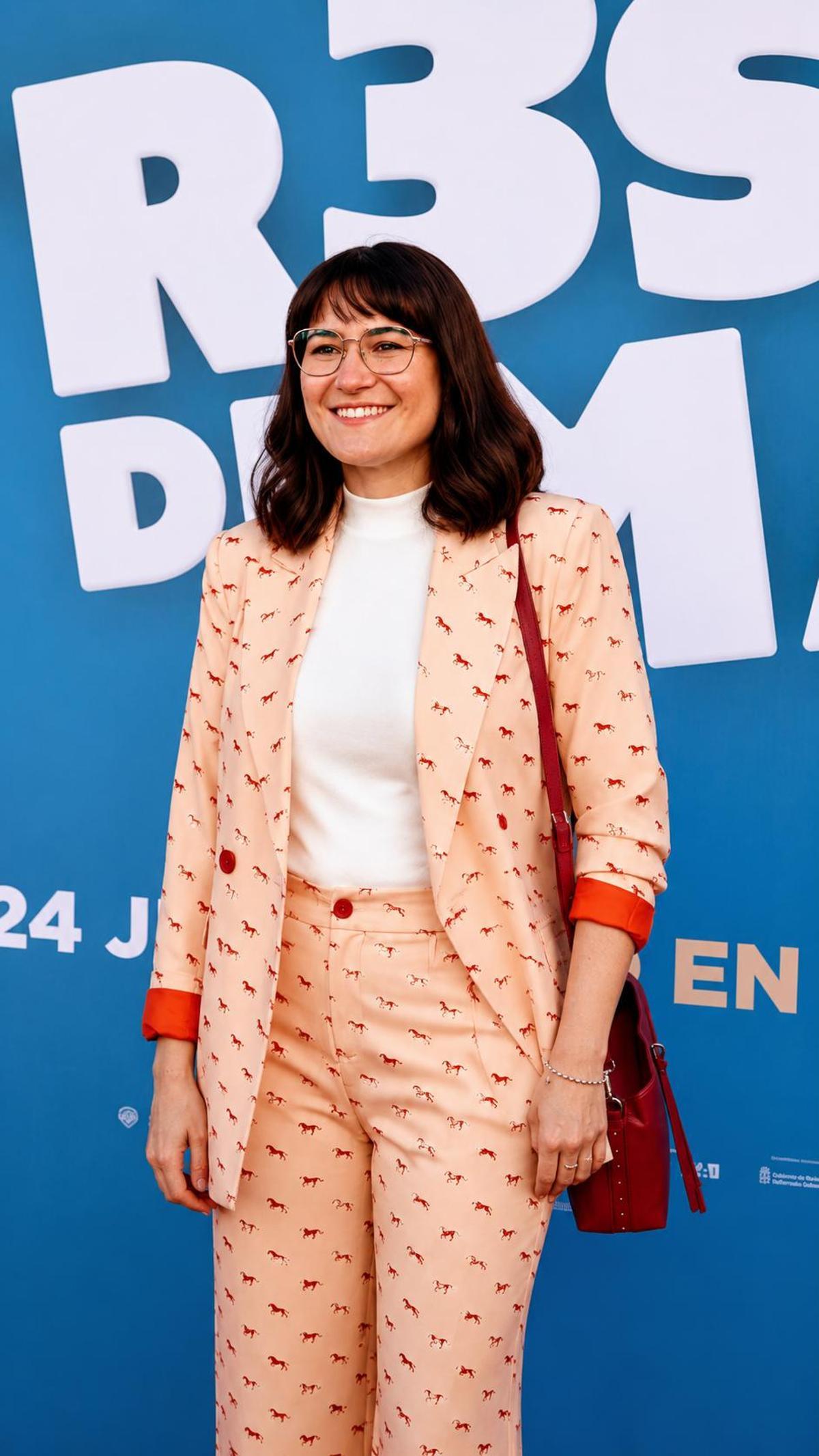 Almudena Vázquez el día del estreno.
