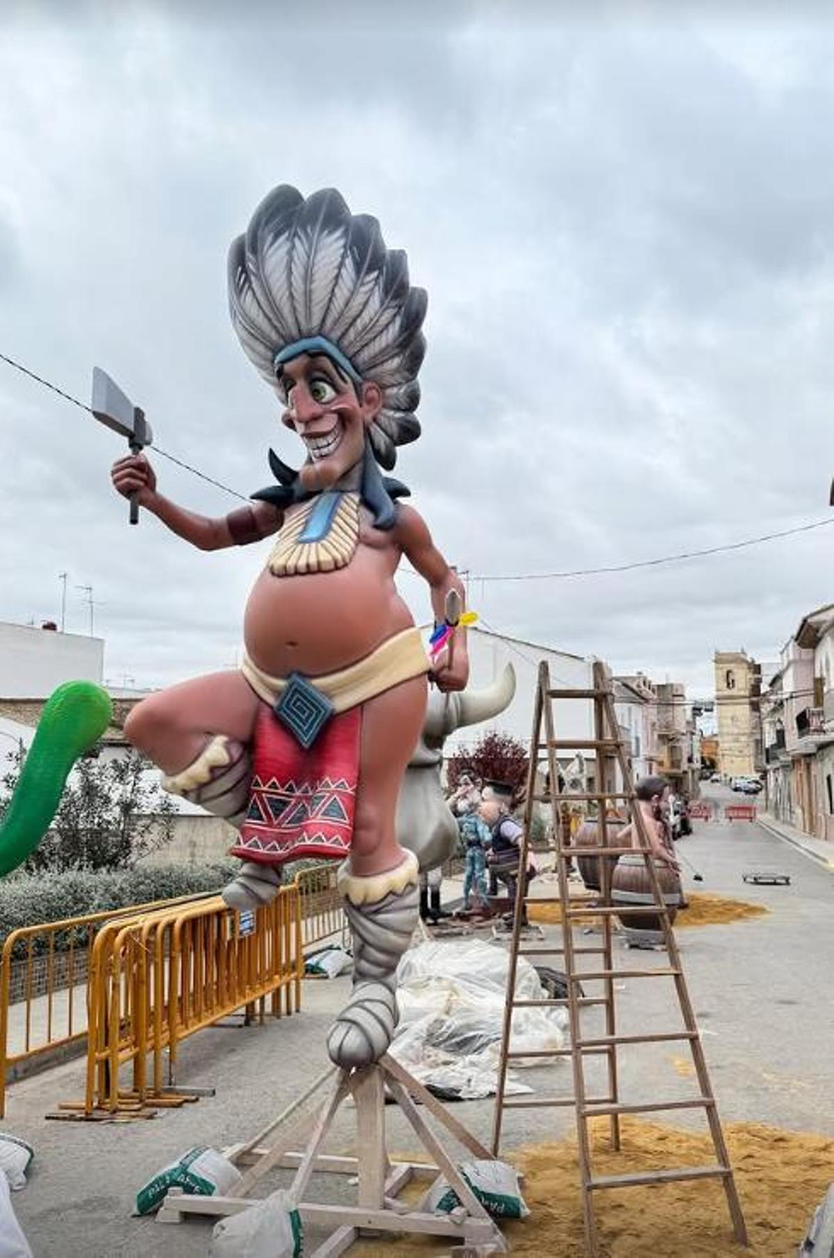 «Plantà» de la falla grande de Montroi.