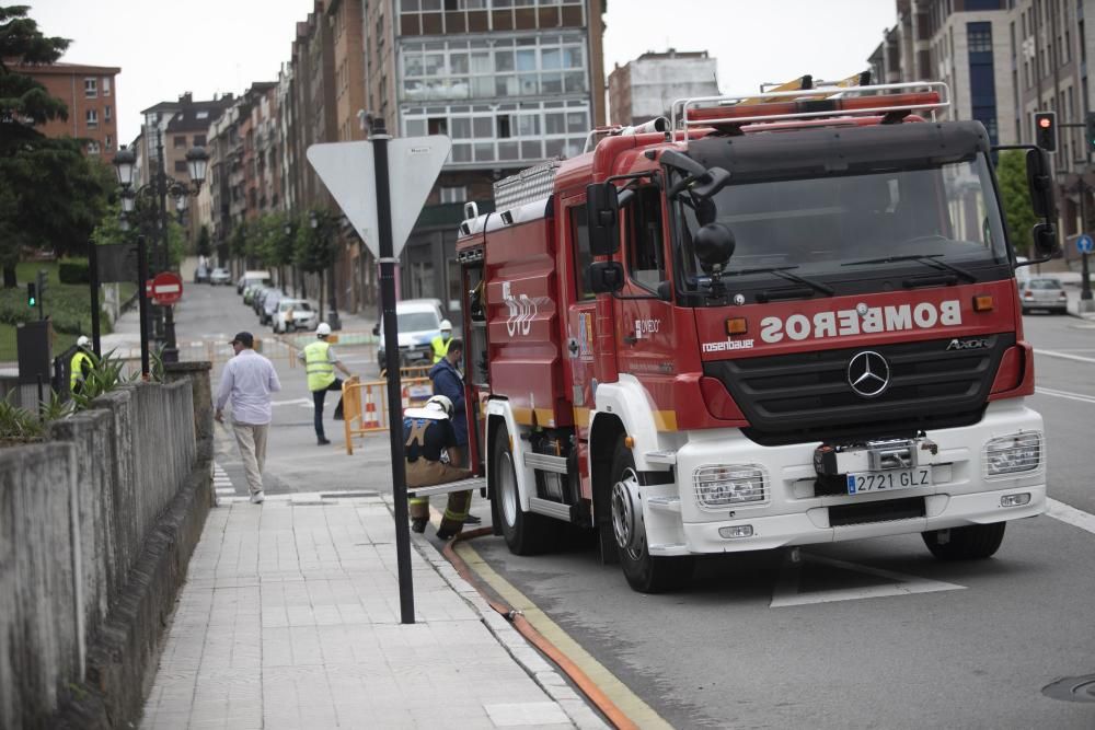 Fuga de gas en la avenida del Mar de Oviedo