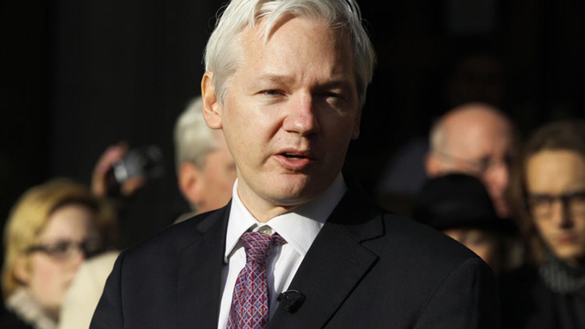 Imagen de Julian Assange, el 5 de diciembre del 2011.