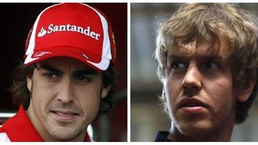 Fernando Alonso y Sebastian Vettel.