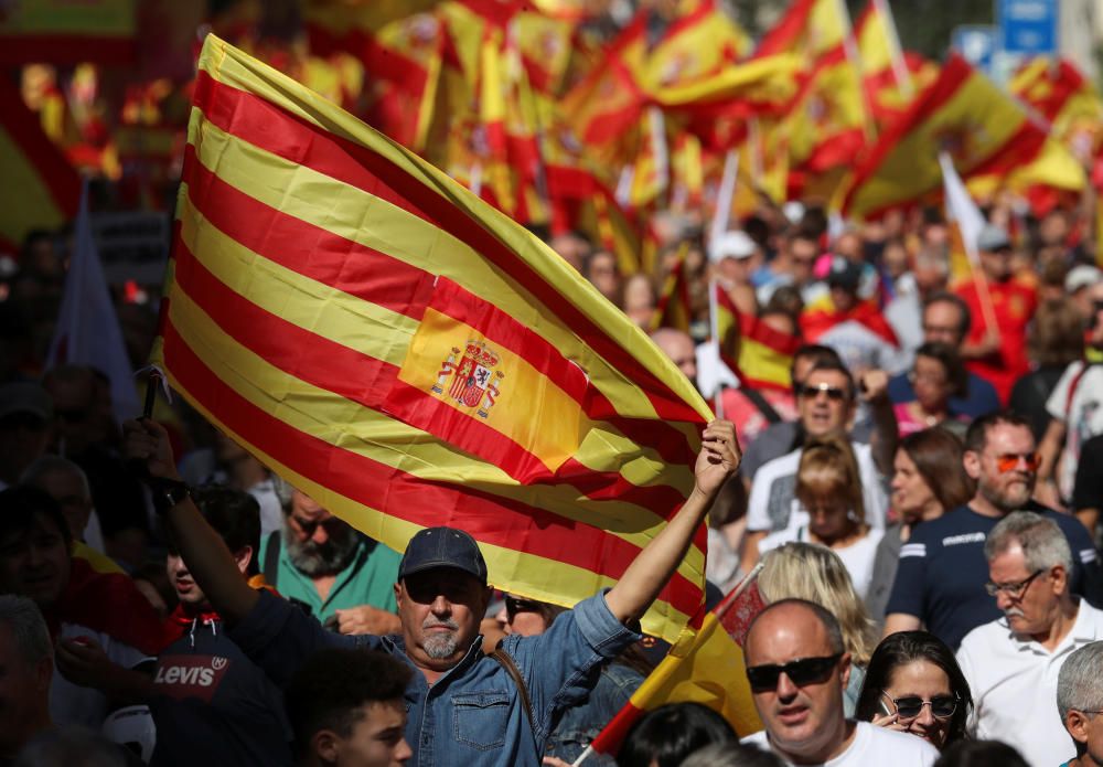 Manifestación en Barcelona por la unidad de España