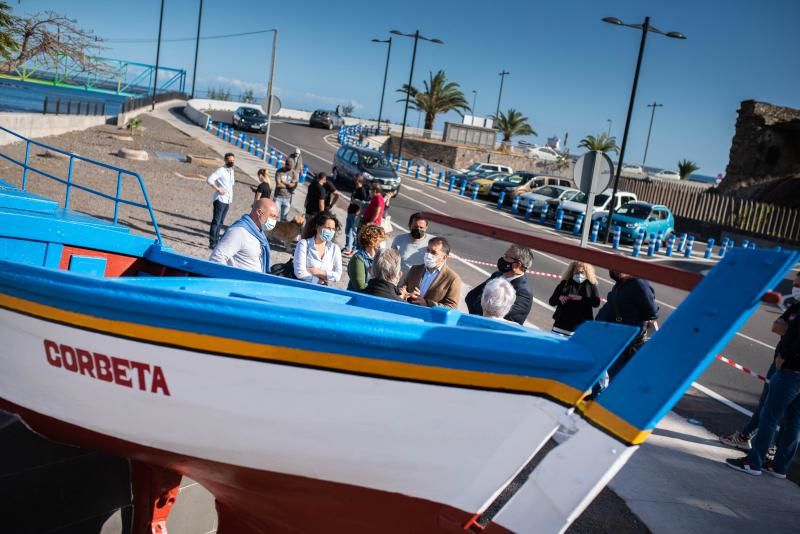 Entrega del barco 'El Corbeta' al pueblo de San Andrés