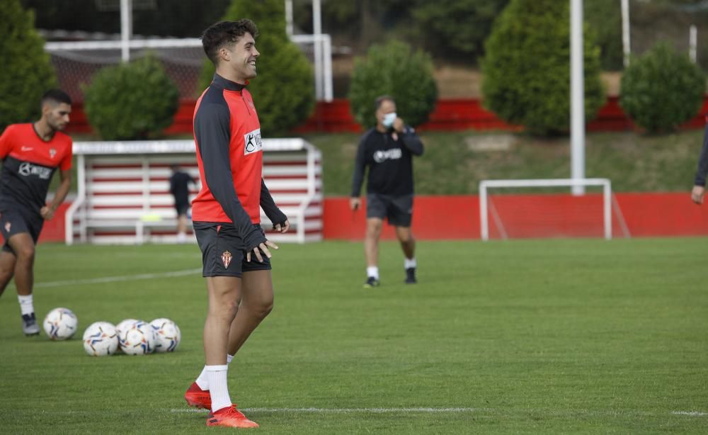 Entrenamiento del Sporting en Mareo.