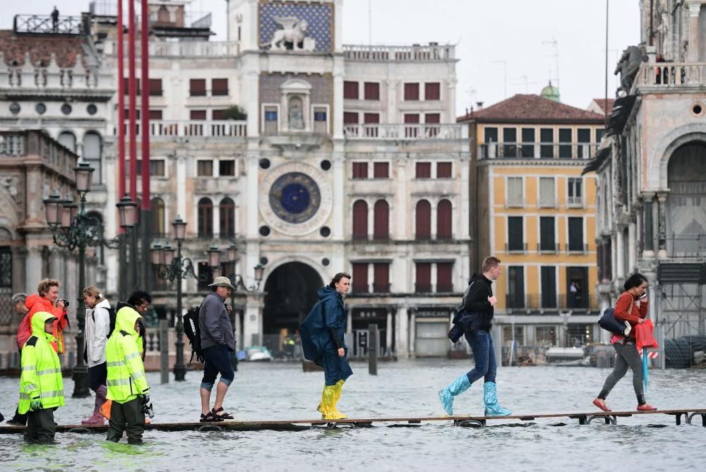 Venecia inundada por el ''acqua alta''