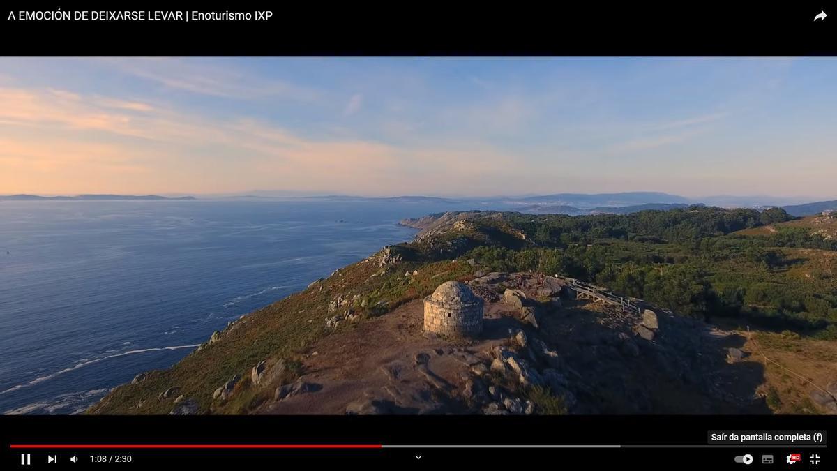 Vista aérea del Monte do Facho.  // Frame del vídeo