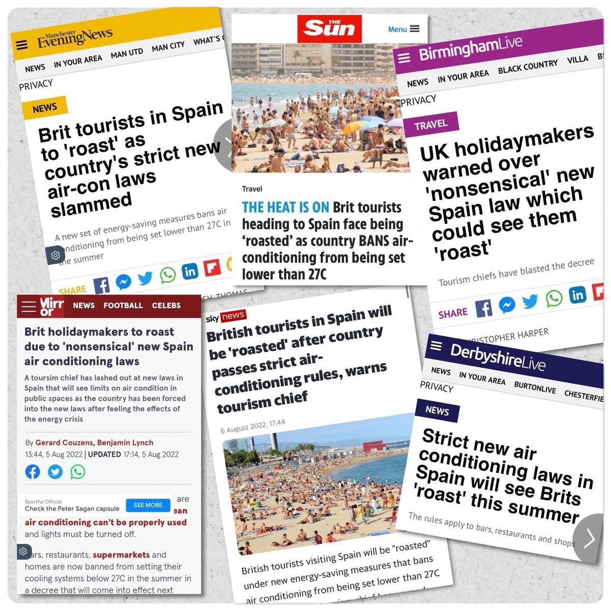 Noticias en la prensa británica sobre las medidas del Gobierno para reducir la energía
