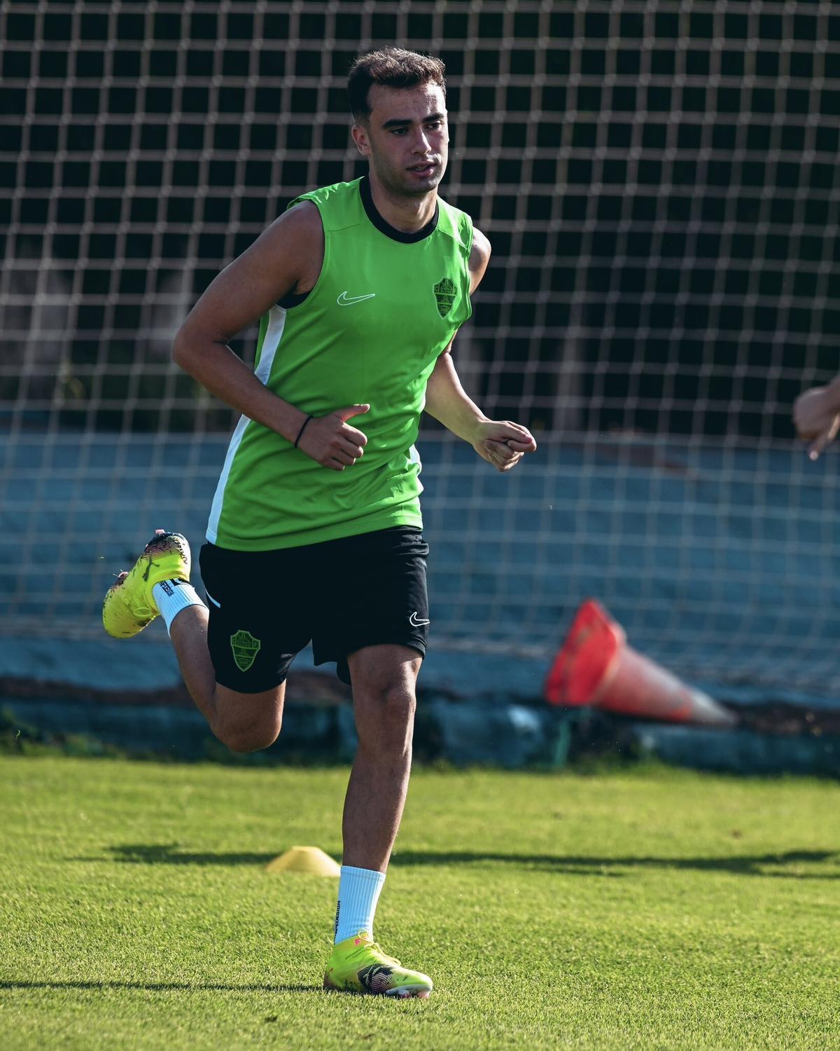 Álvaro Núñez durante un entrenamiento.