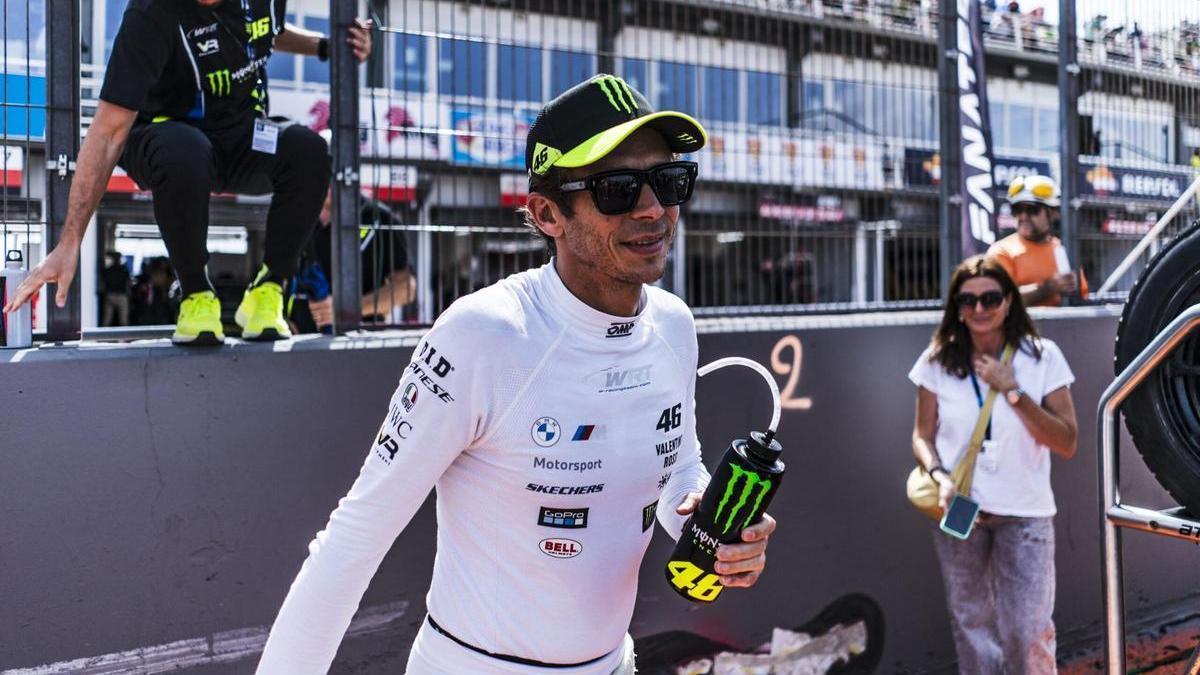 Valentino Rossi, sin poder correr en Cheste