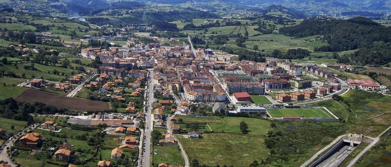 Vista aérea de Villaviciosa.