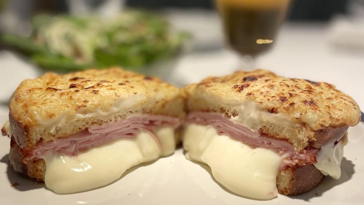 El 'croque monsieur' del restaurante Le Bistroman.