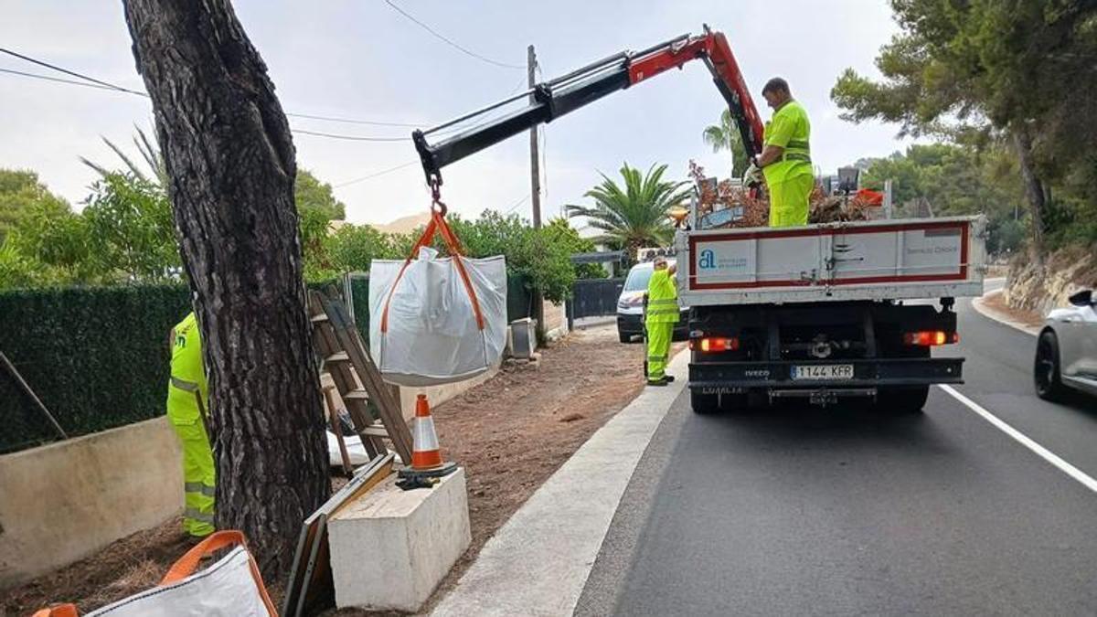 El desbroce de márgenes, la poda de árboles o la retirada de plásticos, vidrio y basura son algunas de las actuaciones que se están llevando a cabo