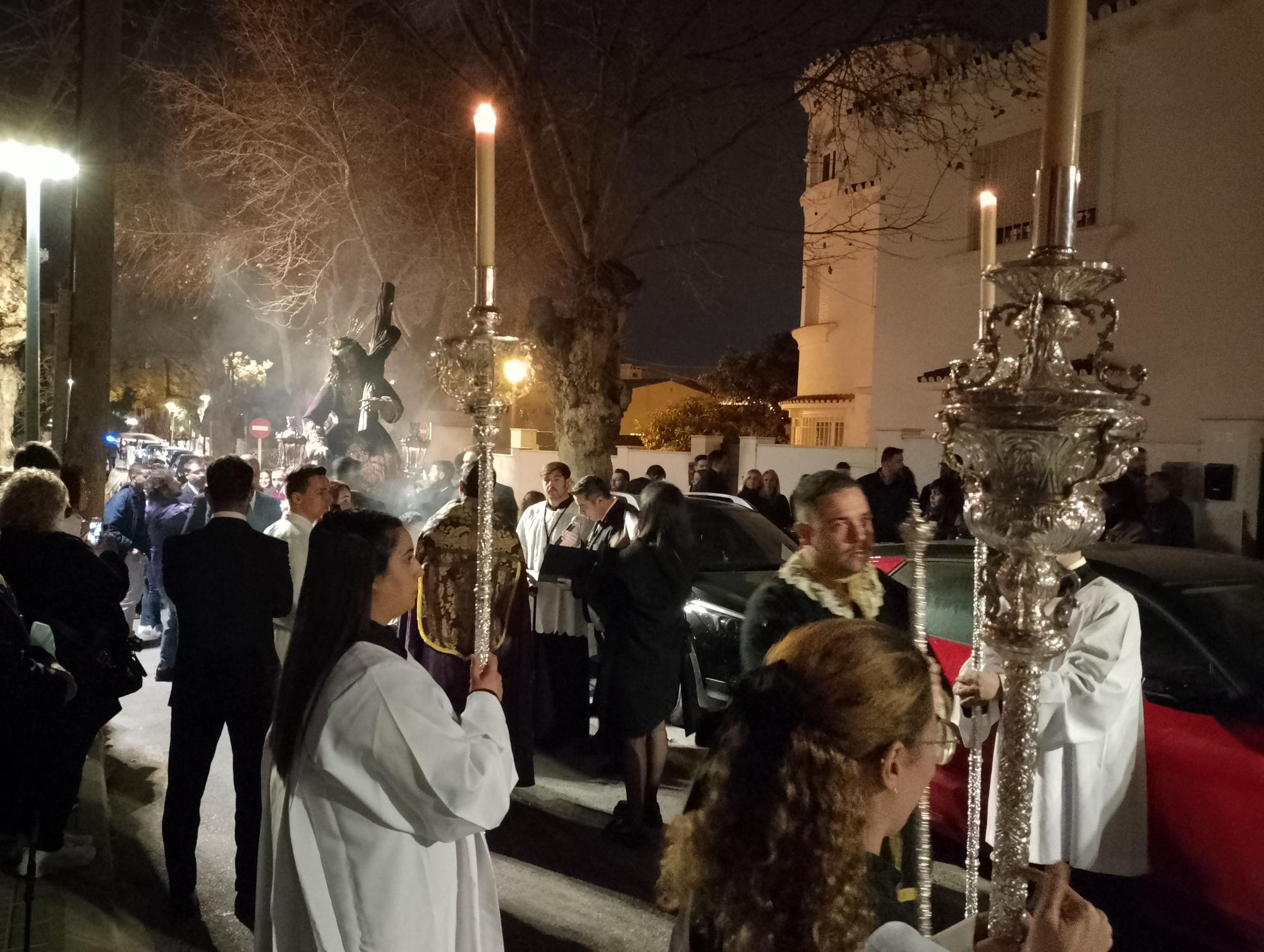 El vía crucis del Nazareno de Pedregalejo, en imágenes