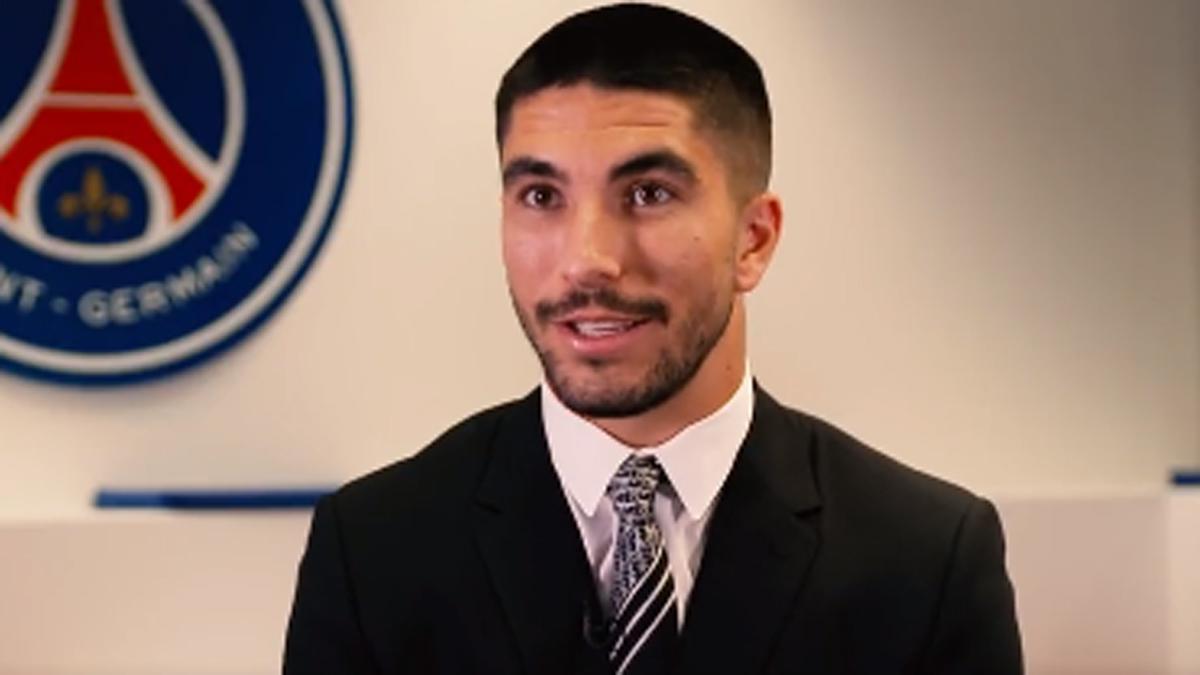 Soler, en su presentación con el PSG