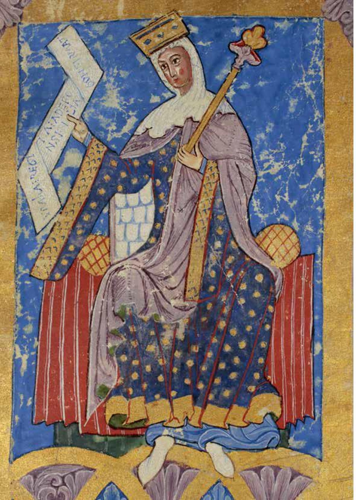 Imagen de la reina Urraca I procedente del archivo de la Catedral de Santiago de Compostela.