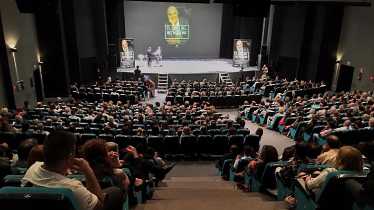 Cipri Quintas en una presentación de su libro, en Madrid.