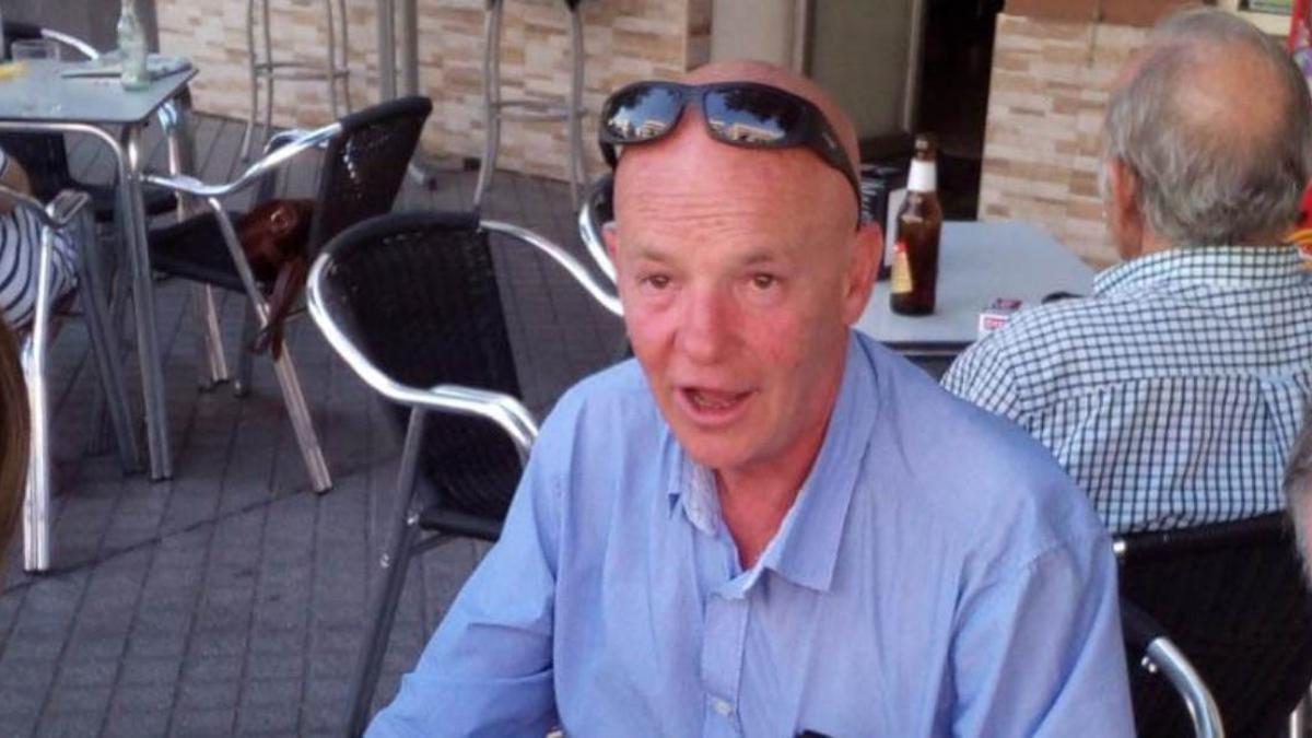 Octavio Triano, durante una reunión familiar.