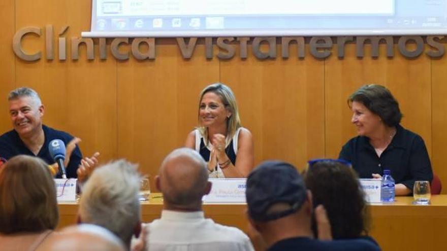 Jorge Crivillés, ayer durante la presentación en la Clínica Vistahermosa.