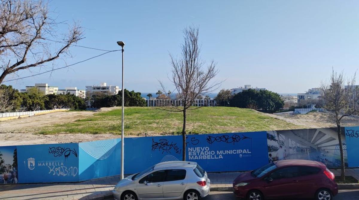 Parcela en la que se proyecta el futuro estadio de fútbol de Marbella. | L.O.
