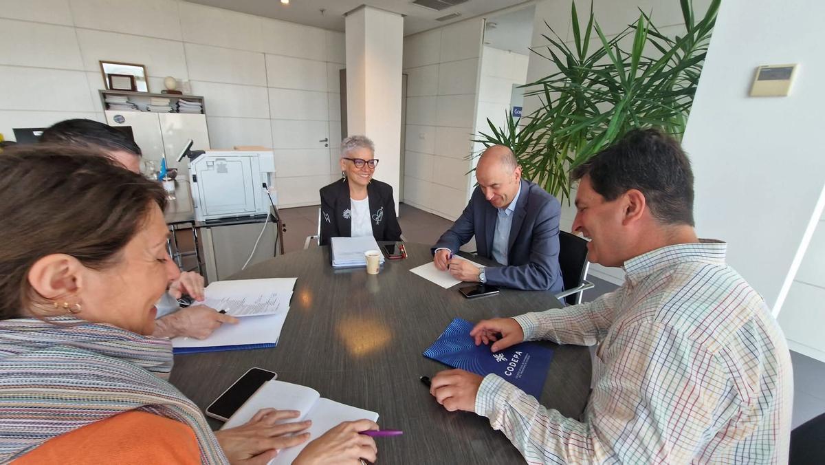 Responsables de la Consejería de Salud y del Colegio de Enfermería, en una reunión celebrada el verano pasado.