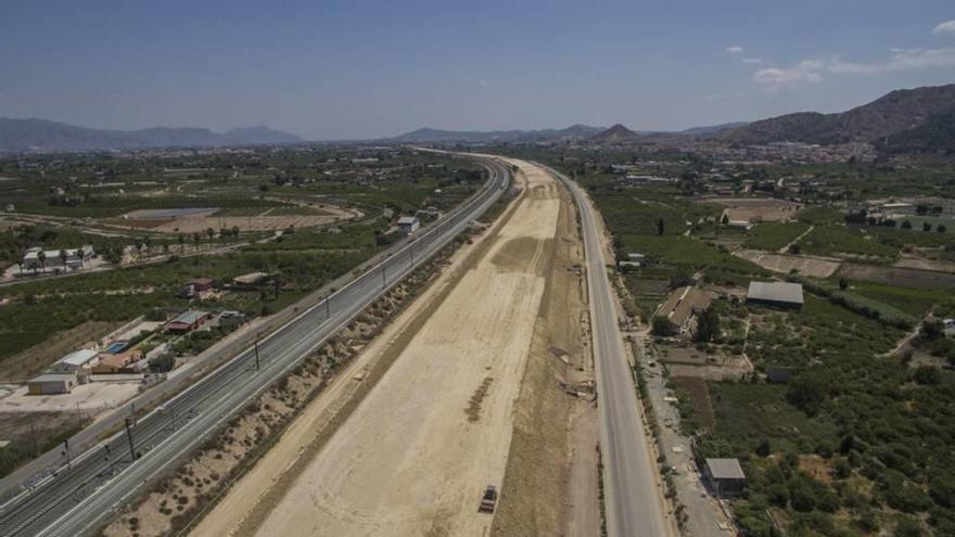 Imagen de las obras de la autovía del Bancal.