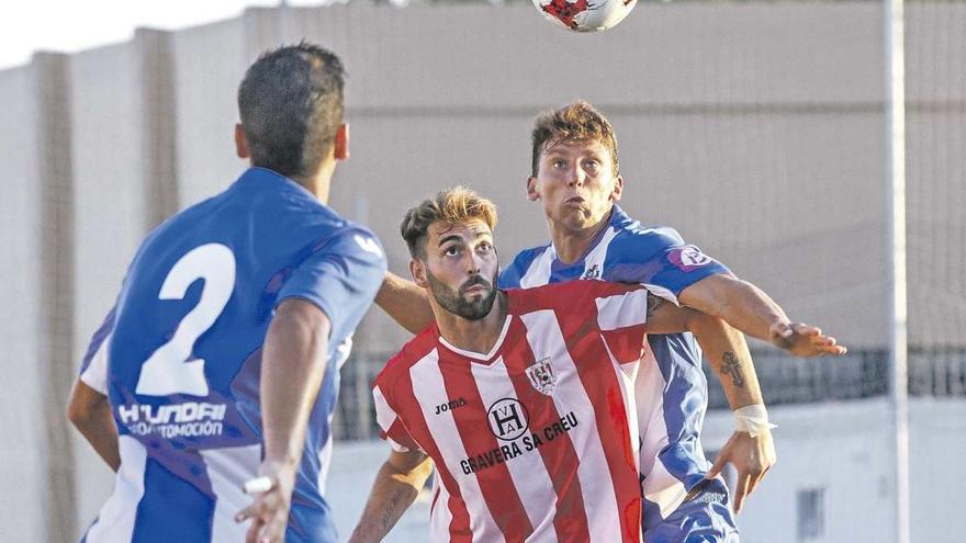 Imagen del último partido del Santanyí, que jugó el pasado domingo ante el Atlético Baleares.