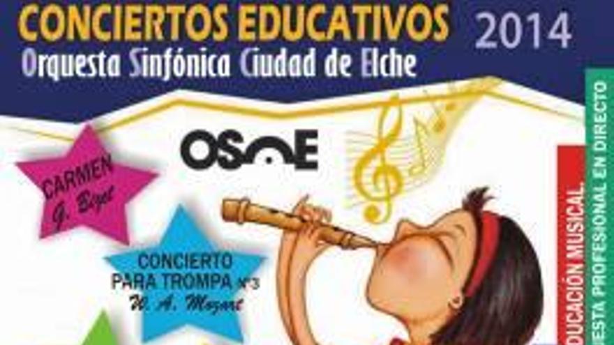 Cartel del concierto educativo.