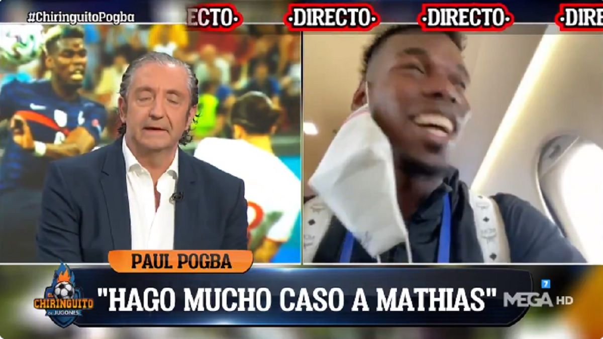 La divertida reacción de Pogba al ser preguntado por el Madrid: &quot;La esperaba esa&quot;