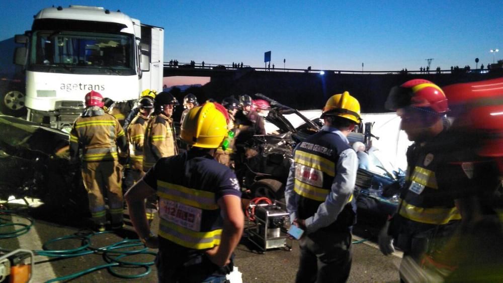 Grave accidente en Sangonera la Seca