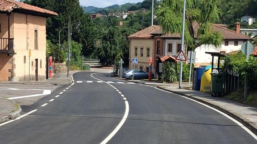 Concluyen las obras de mejora de la carretera del valle de Villoria (Laviana), con una inversión de 1 millón de euros