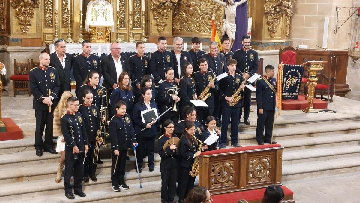 Asociación Cultural Banda de Música ‘Antonio Flores’, en la celebración de Santa Cecilia.