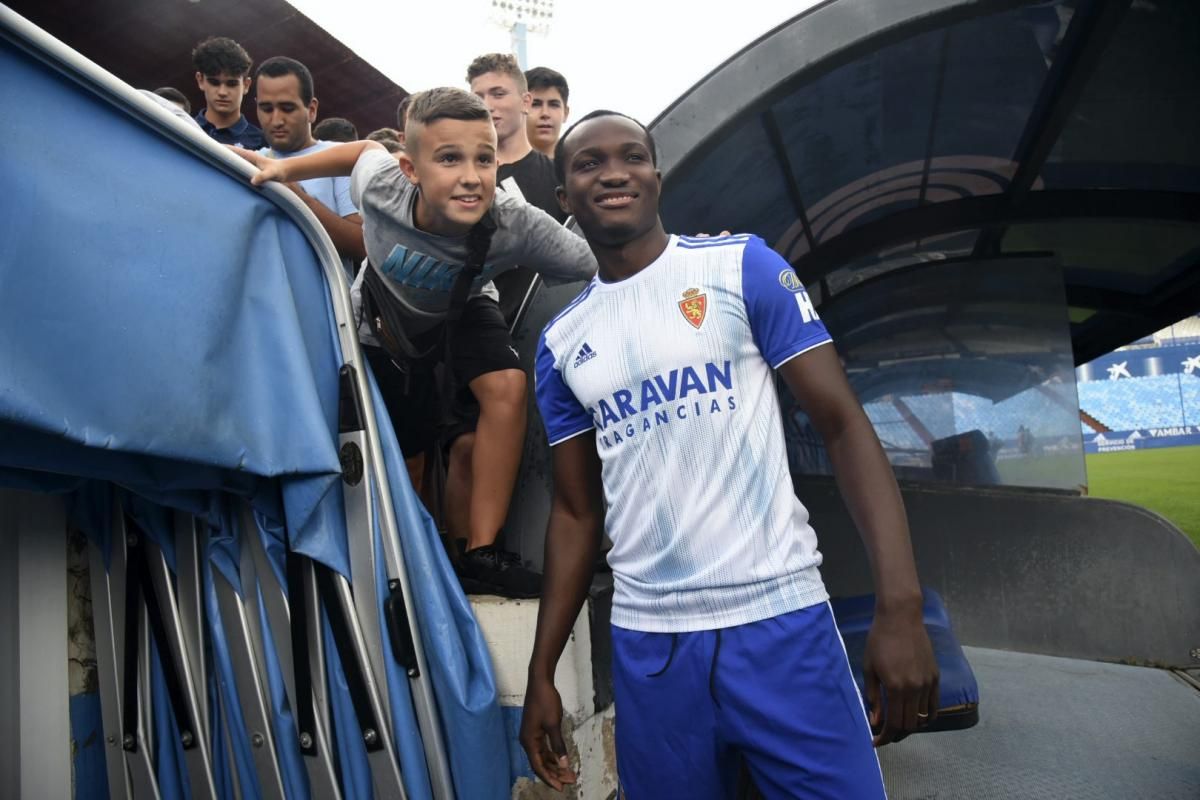 Presentación de Raphael Dwamena, nuevo fichaje del Real Zaragoza