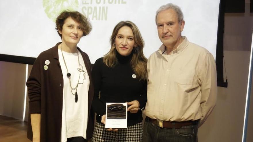 La gallega Miriam Campos Leirós en la recepción del premio.