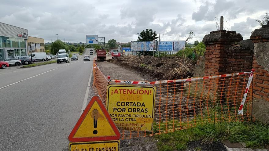 La renovación del acceso norte a Lugones con el nuevo vial estará lista en otoño