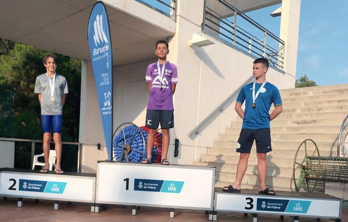Imagen de uno de los pódiums masculinos de las Finales Escolares 2026