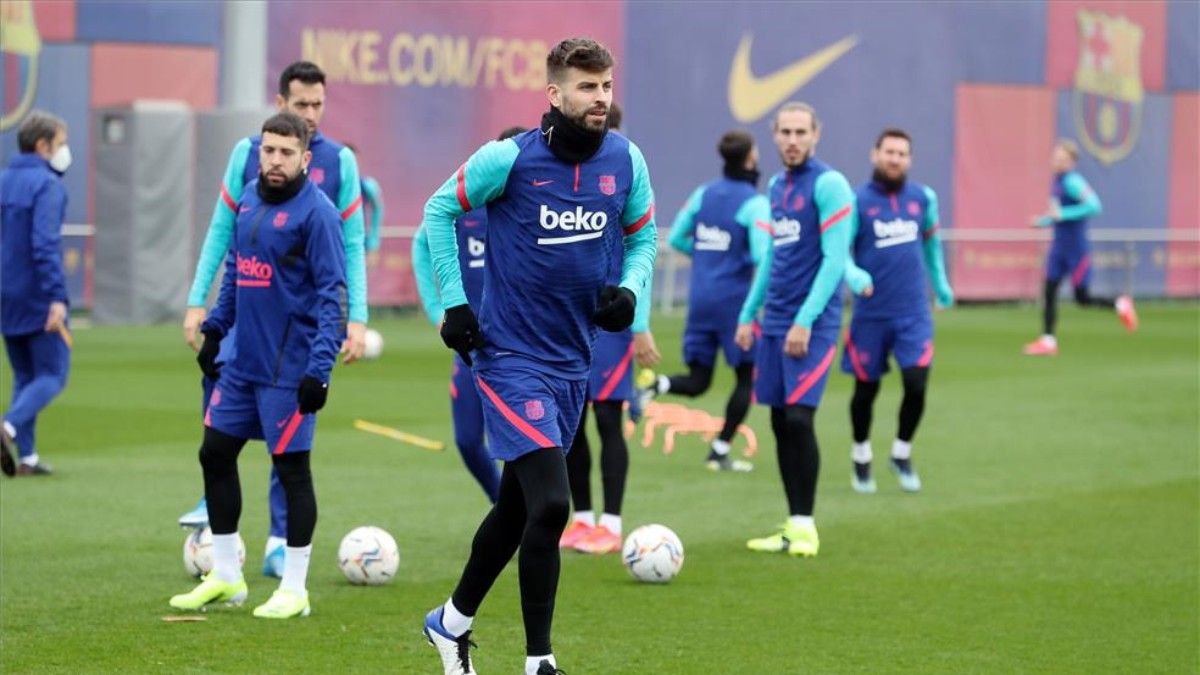 El Barça ha preparado este lunes una sesión de recuperación