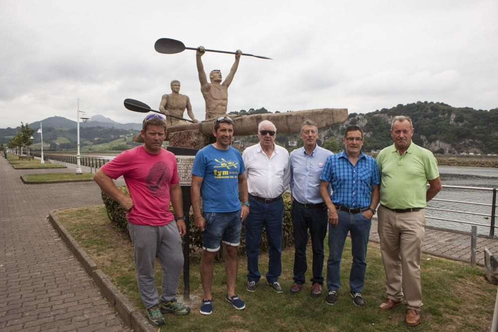 Reunión de algunos de los ganadores absolutos del Descenso Internacional del Sella en Ribadesella