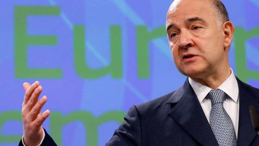 Pierre Moscovici, en Bruselas // Reuters