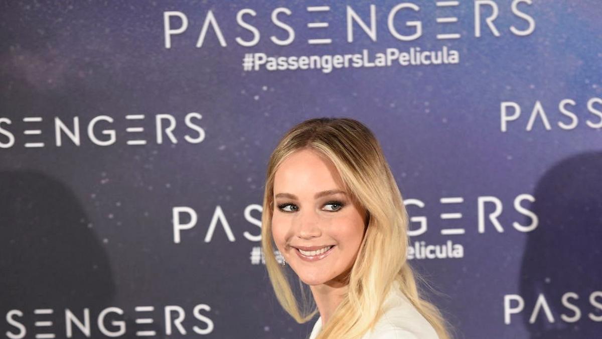 El modelito de Jennifer Lawrence en Madrid es todo amor