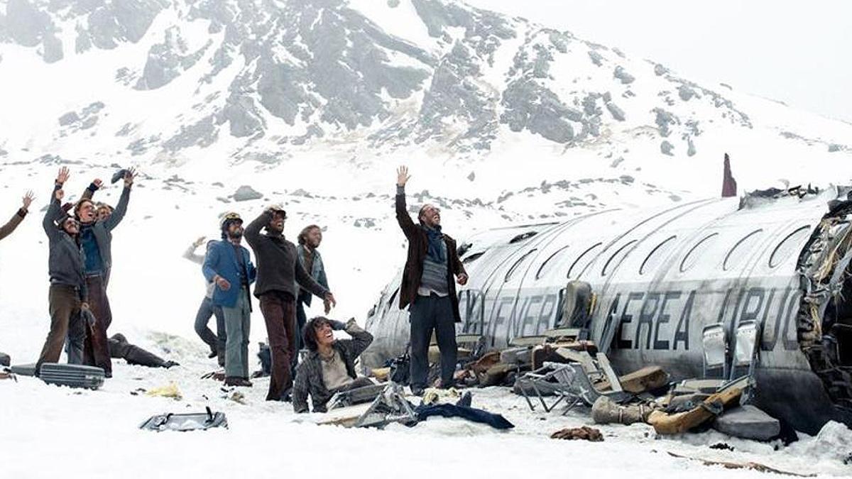Un fotograma de 'La sociedad de la nieve', última película de Juan Antonio Bayona