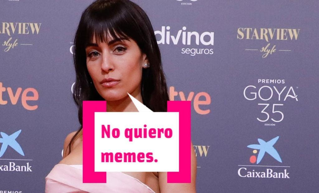 Hiba Abouk en el photocall de los Premios Goya 2021
