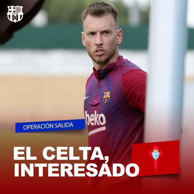 En las últimas horas el Celta ha aparecido con fuerza para hacerse con sus servicios. El Barça podría rescindir su último año de contrato