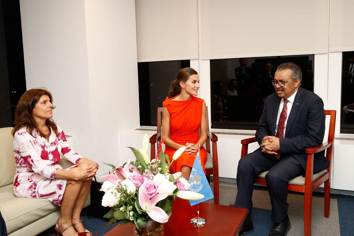 La reina Letizia asiste a diferentes compromisos oficiales en Nueva York con look de Narciso Rodriguez x Zara