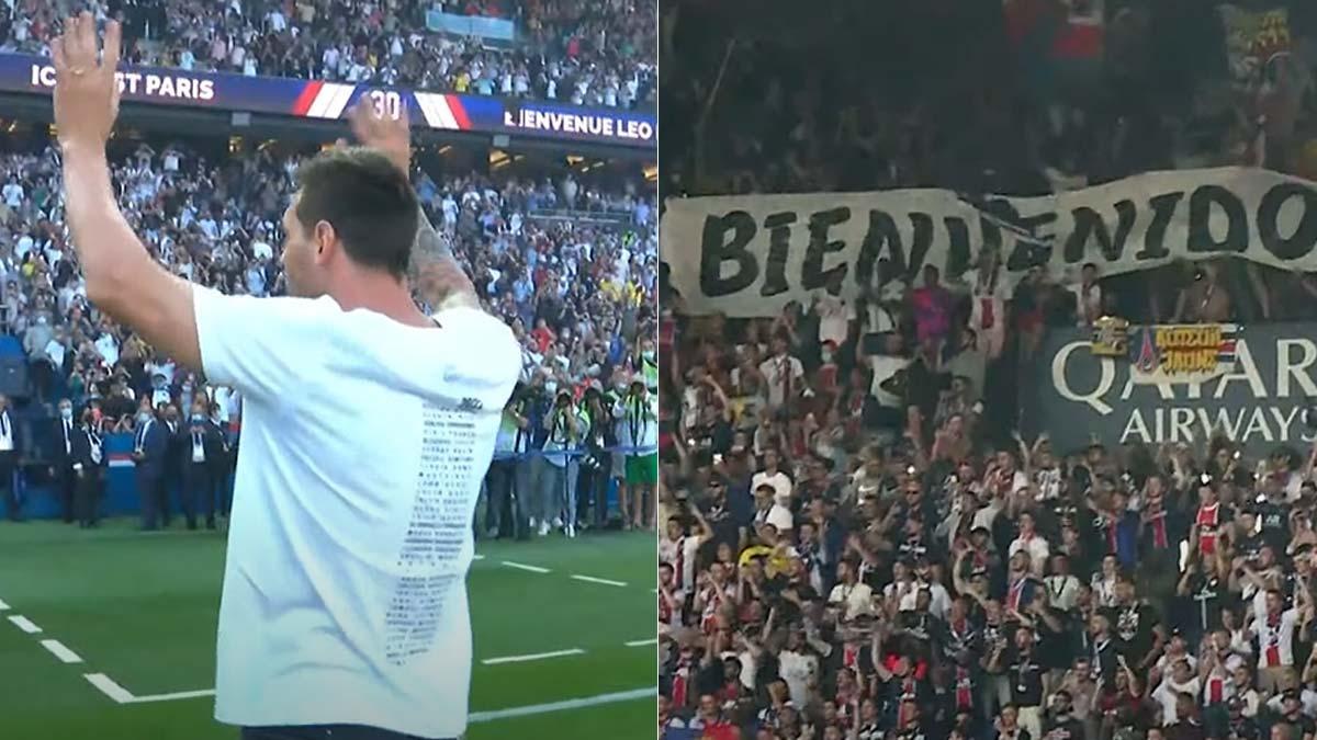 La espectacular ovación del Parc des Princes a Leo Messi