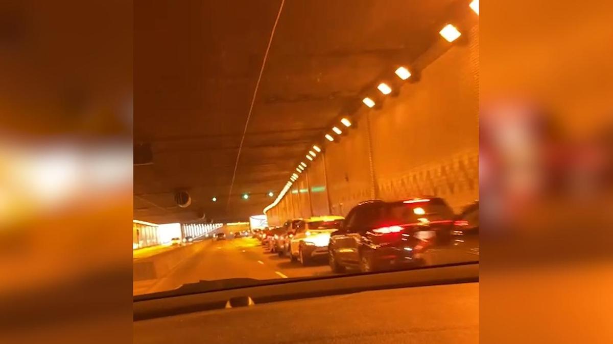 Así esta el túnel de Beiramar por la Navidad y el festivo en Portugal