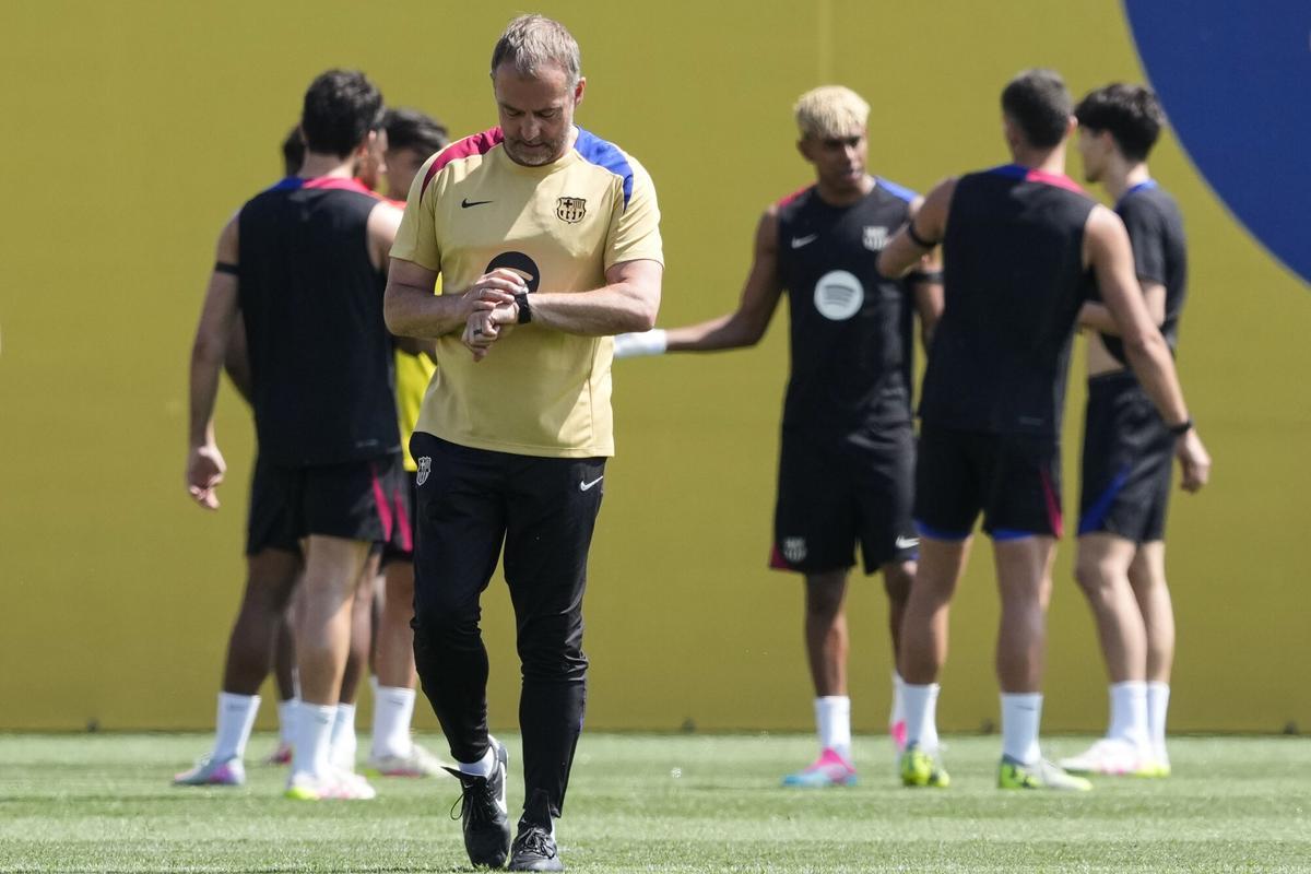 Flick siempre pide al máximo a los jugadores del Barça