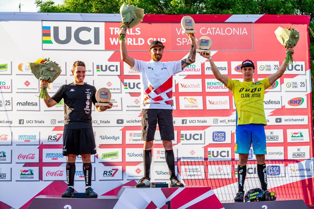 Borja Conejos, Nina Reichenbach y Jack Carthy ganan la primera prueba de la Copa del Mundo de Trial UCI