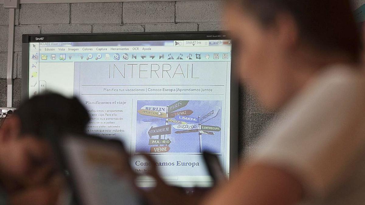 Un aula de un colegio de Tenerife. | | CARSTEN W. LAURITSEN